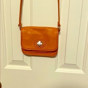 Fossil Orange Crossbody Bag